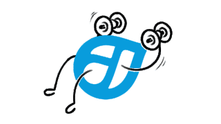 Logo Drupal avec des altères pour l'optimisation 