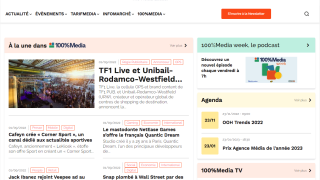 Homepage du site Offremedia, développé par Koriolis