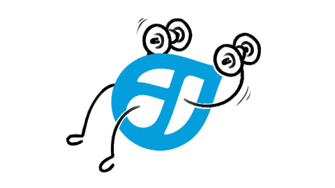 Logo Drupal avec des altères pour l'optimisation