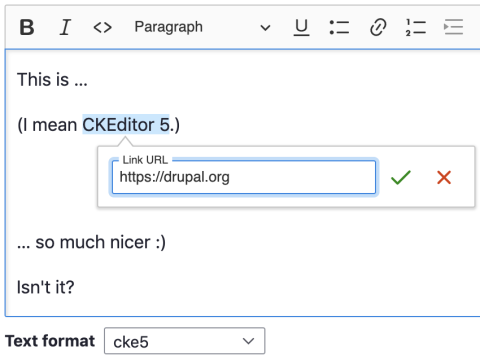 CKEditor 5 interface