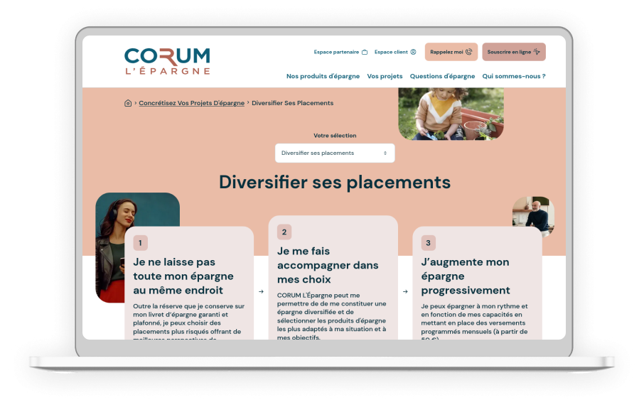 Page interne Corum