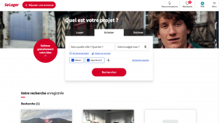 Homepage du site Seloger en Drupal